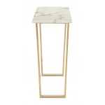 Atlas Console Table White & Gold