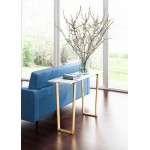 Atlas Console Table White & Gold