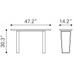 Atlas Console Table White & Gold