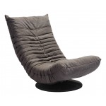 Down Low Swivel Chair Gray