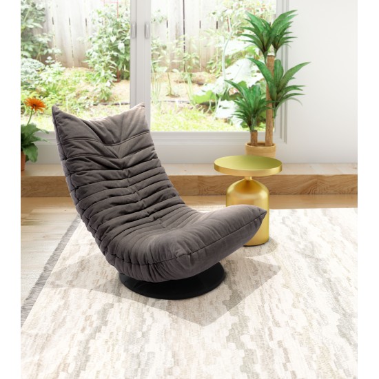 Down Low Swivel Chair Gray