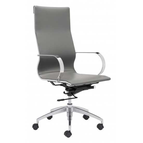 Glider High Back Office Chair Gray