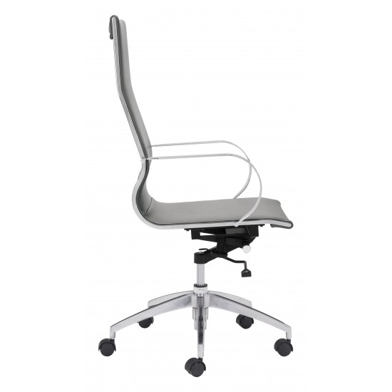 Glider High Back Office Chair Gray