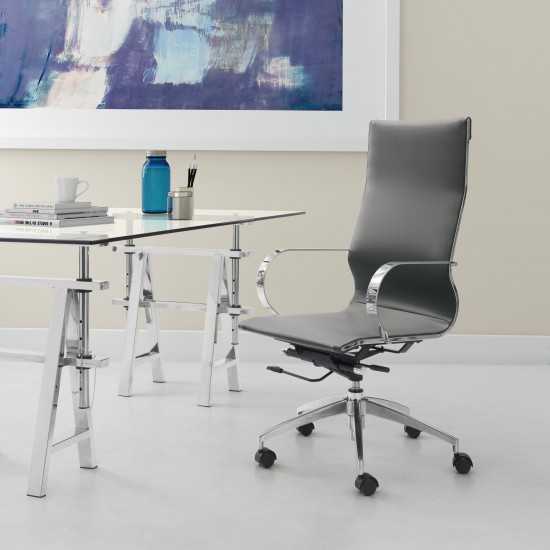 Glider High Back Office Chair Gray