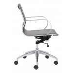 Glider Low Back Office Chair Gray