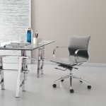 Glider Low Back Office Chair Gray