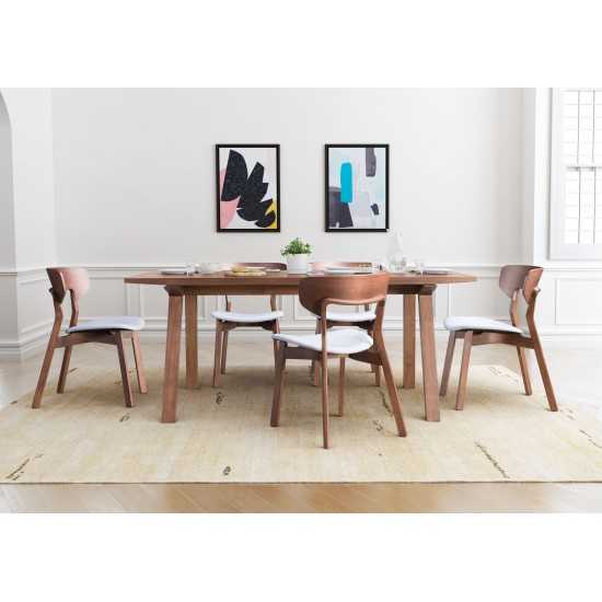 Russell Dining Chair (Set of 2) Walnut & Gray