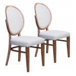 Regents Dining Chair (Set of 2) Walnut & Gray