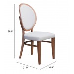 Regents Dining Chair (Set of 2) Walnut & Gray