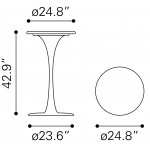 Dylan Bar Table White