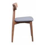 Newman Dining Chair (Set of 2) Walnut & Gray