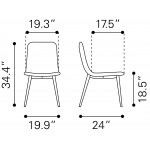 Tangiers Dining Chair (Set of 2) White