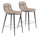 Tangiers Counter Chair (Set of 2) Taupe