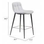 Tangiers Counter Chair (Set of 2) White