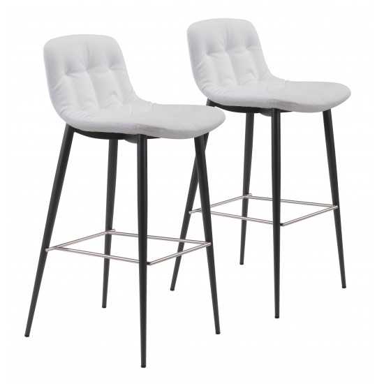 Tangiers Bar Chair (Set of 2) White