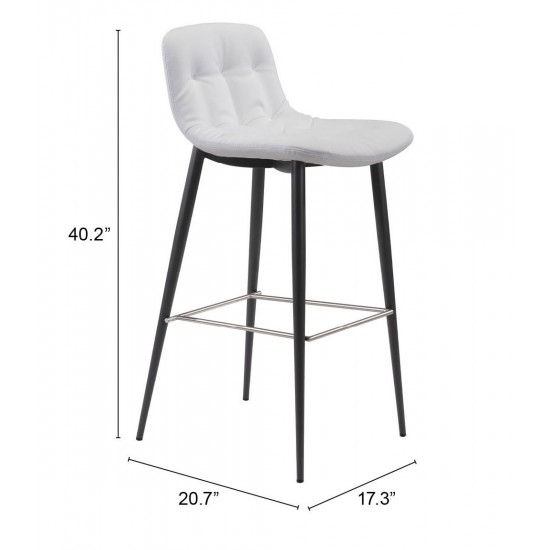 Tangiers Bar Chair (Set of 2) White