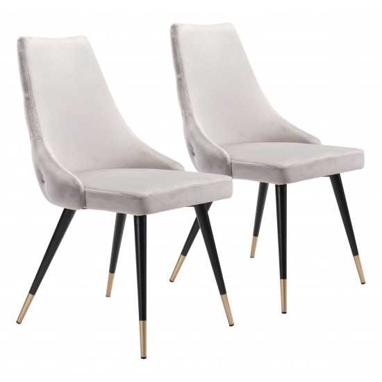 Piccolo Dining Chair (Set of 2) Gray