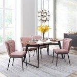 Tolivere Dining Chair (Set of 2) Pink