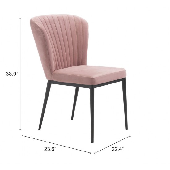 Tolivere Dining Chair (Set of 2) Pink