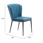 Tolivere Dining Chair (Set of 2) Blue