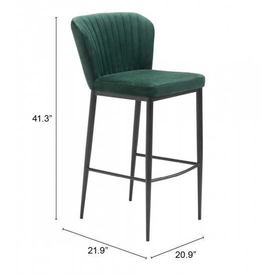 Tolivere Bar Chair (Set of 2) Green