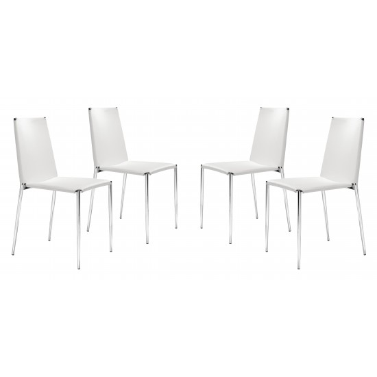 Alex Dining Chair (Set of 4) White