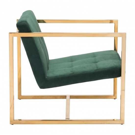 Alt Arm Chair Green & Gold