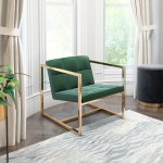 Alt Arm Chair Green & Gold