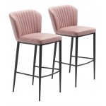 Tolivere Bar Chair (Set of 2) Pink