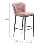 Tolivere Bar Chair (Set of 2) Pink