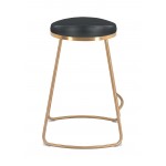 Bree Counter Stool (Set of 2) Black & Gold