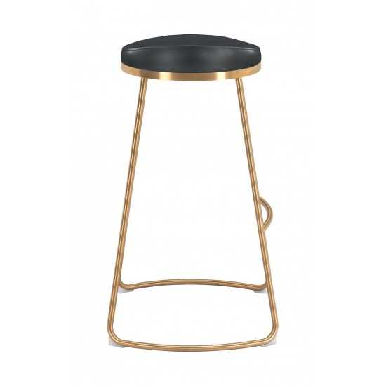 Bree Barstool (Set of 2) Black & Gold