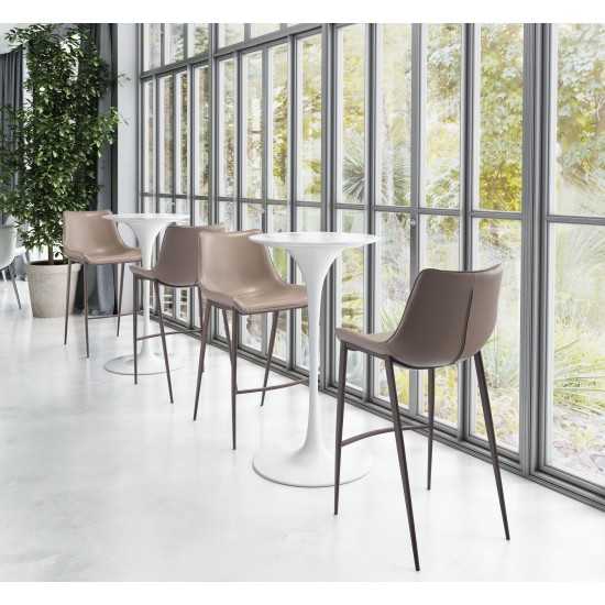 Magnus Bar Chair (Set of 2) Gray & Walnut