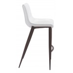 Magnus Bar Chair (Set of 2) White & Walnut