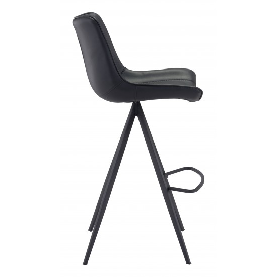 Aki Bar Chair (Set of 2) Black