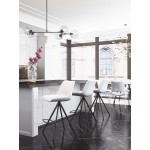 Aki Counter Chair (Set of 2) White & Black