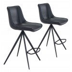 Aki Counter Chair (Set of 2) Black