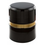 Density Side Table Black and Gold