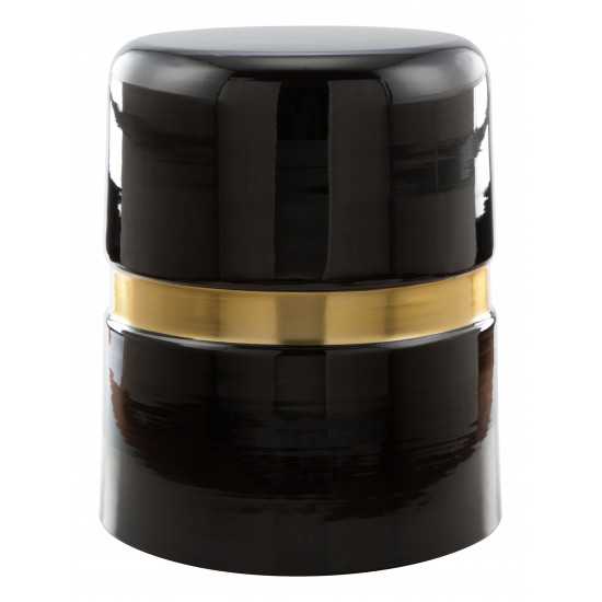 Density Side Table Black and Gold