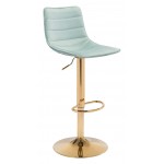 Prima Bar Chair Light Green & Gold