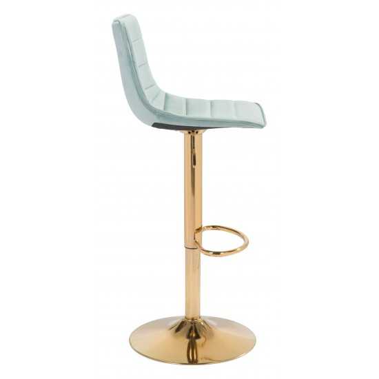 Prima Bar Chair Light Green & Gold