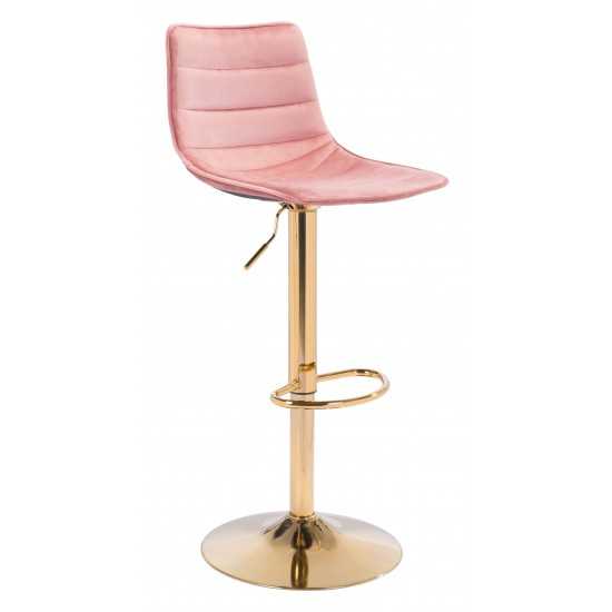 Prima Bar Chair Pink & Gold