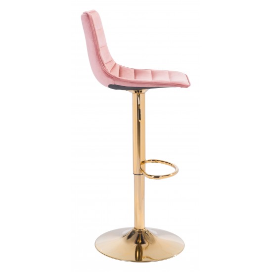 Prima Bar Chair Pink & Gold