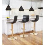 Prima Bar Chair Black & Gold