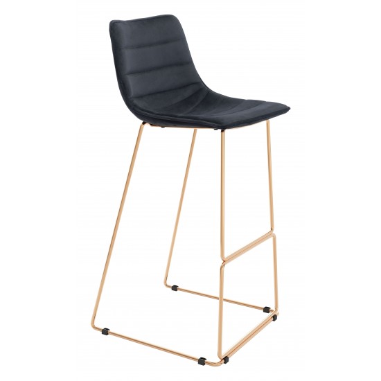 Adele Bar Chair Black & Gold