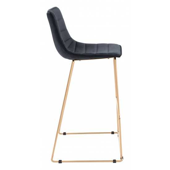 Adele Bar Chair Black & Gold