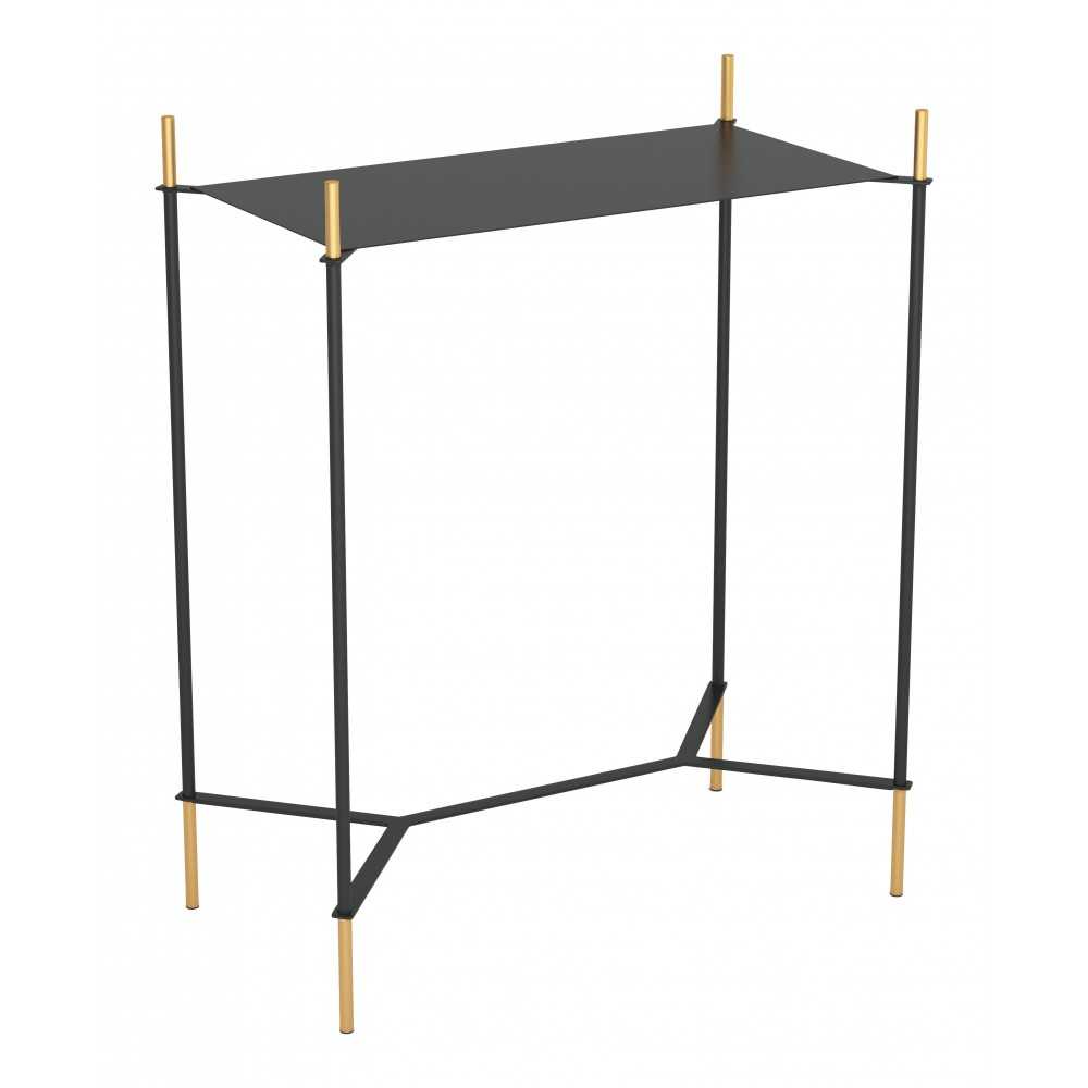 Austin Side Table Black & Gold