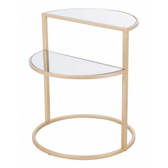 Terrace Side Table Mirror & Gold