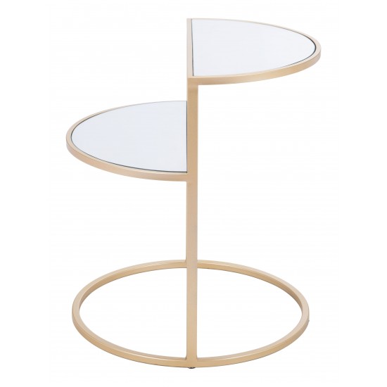 Terrace Side Table Mirror & Gold