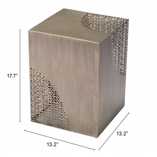 Ines Accent Table Antique Gold